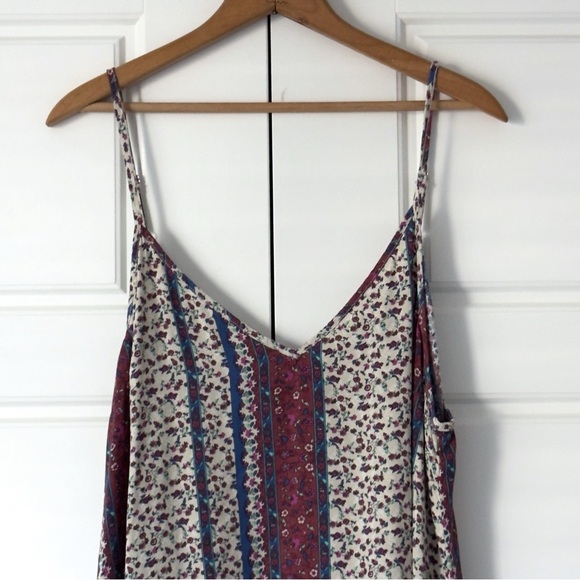 Natural Life Gracie Floral Maxi Slip Dress XL Boho Hippie Fairy Relaxed Cottage - Picture 2 of 11